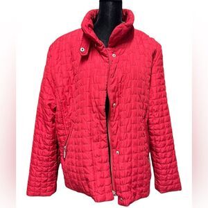 Jane Ashley red zip up jacket. Size Xl. Winter coats.